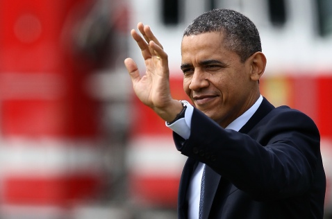 President Obama Departs The White House En Route To Petersburg, Virginia